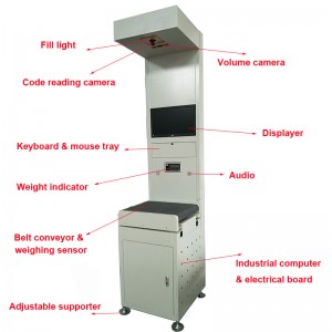 Weight Sorting System Dimensioning Weighing Scanning Machine Parcel Sorting Conceyor Weight Sorting Machine