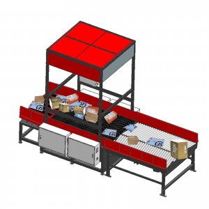 Warehouse Logistic Packages Scanning Singulating Sorting Machine System
