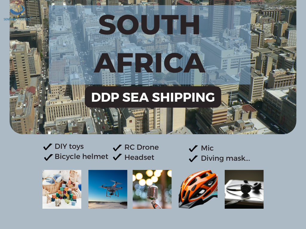 South Africa DDP sea shipping freight forwarder from China to Johannesburg by Senghor Logistics