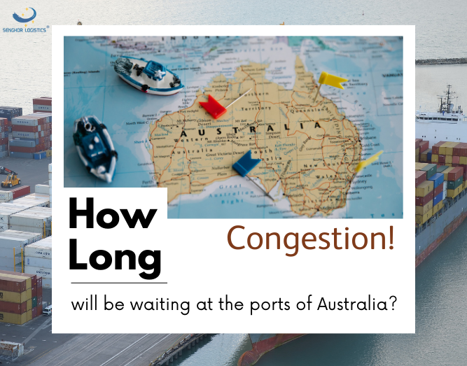 How long will be waiting at the ports of Australia?