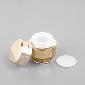 15g 30g 50g Empty Gold Gradient Cream Jars