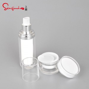 White Classic Plastic Jar and Lotion Bottle Collection