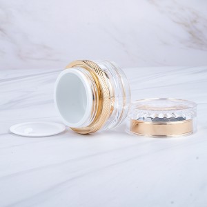 Luxury Plastic Gold Skincare Cosmetics Packaging Containers