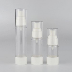 Empty Transparent Airless Lotion Bottles with Pump