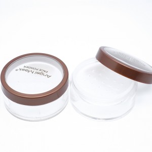 Clear Plastic Loose Powder Jar with Sifter