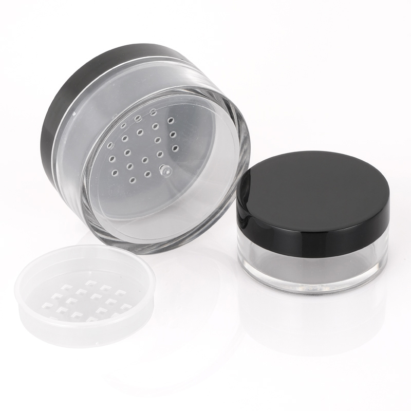 Clear Plastic Loose Powder Jar with Sifter Featured Image