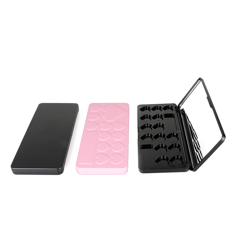 Heart Shape Cute Pink Empty Eyeshadow Palette Eye Shadow Containers Case Featured Image