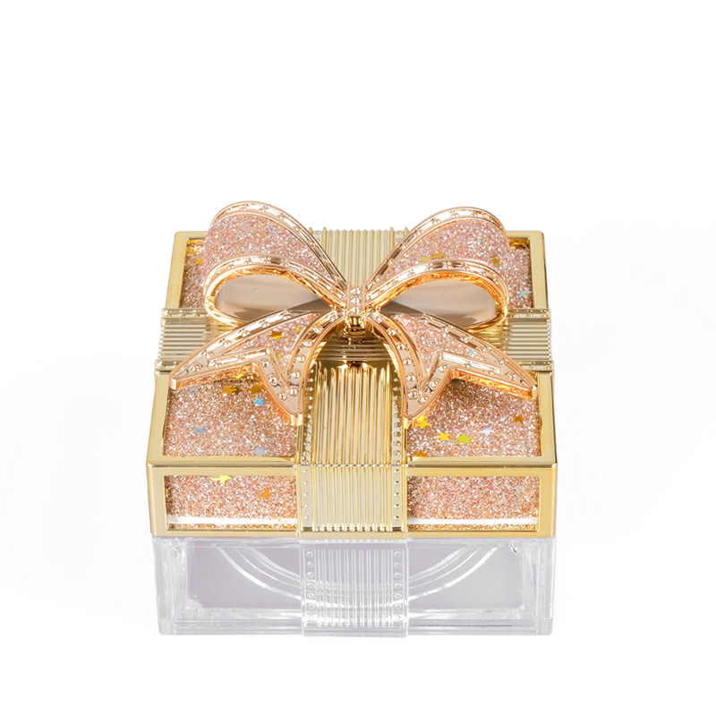 Gold Square Luxury Gift Design Plastic Loose Powder Jar –  Sengmi