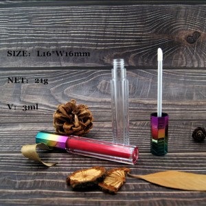 Holographic Electroplating Clear Lip Gloss Bottle Lipgloss Tubes