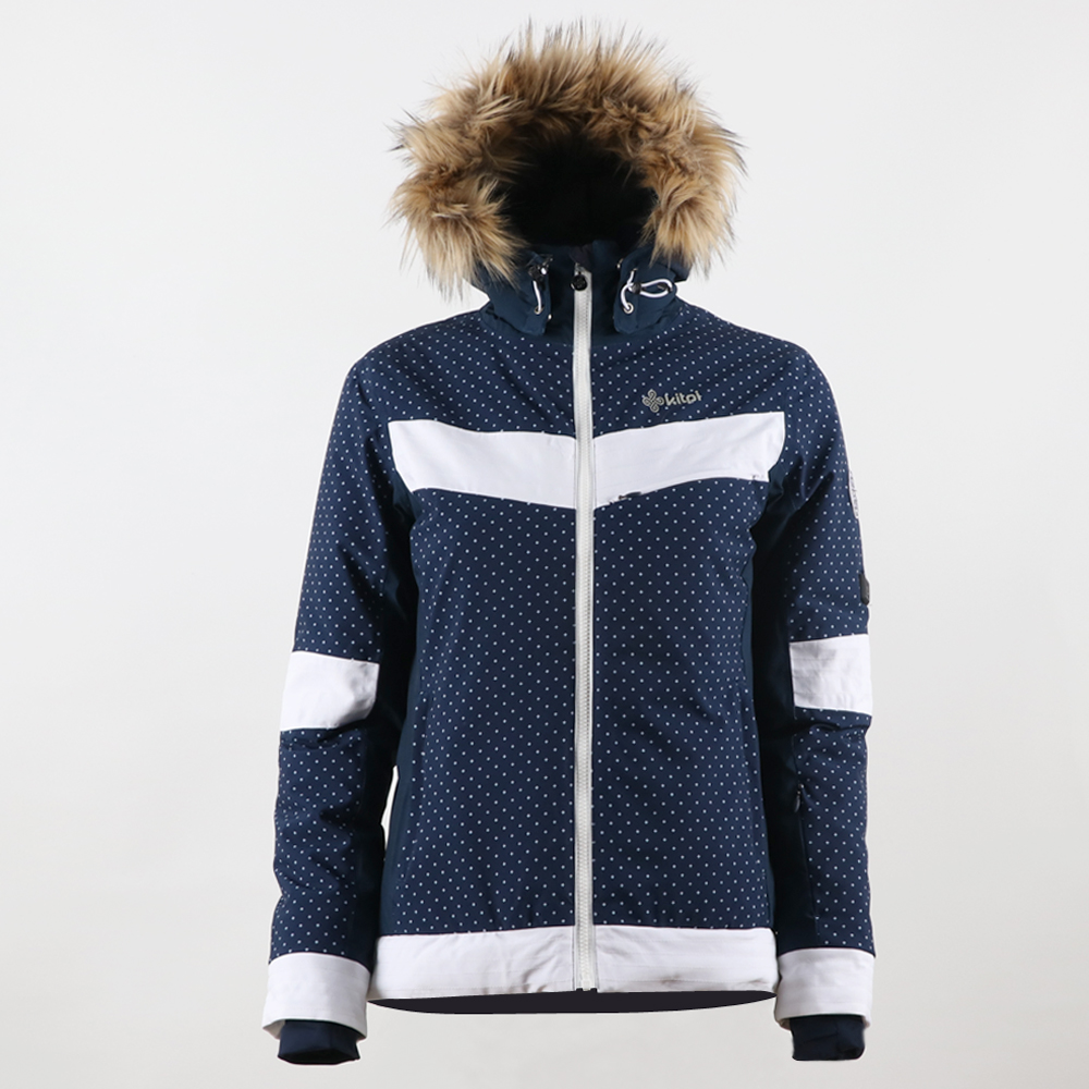 Women’s ski jacket with hat fur NLS028KI