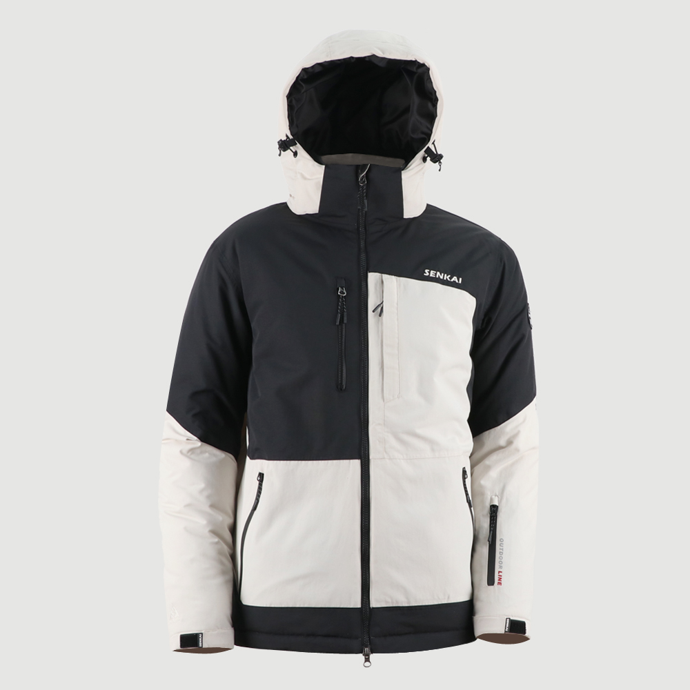 Men’s Mountain Waterproof  Jacket  Windproof Rain Jacket Winter Warm Snow Coat with Removable Hood  9220226