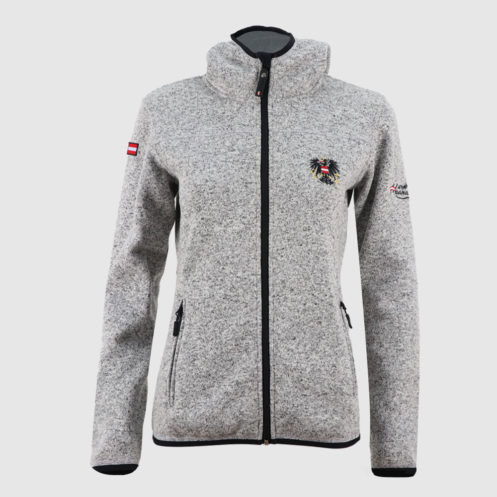 Women’s high quality embroidery sweater fleece jacket 1728