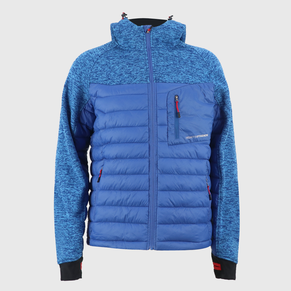 Men’s hooded sweater fleece hybrid jacket 8218393