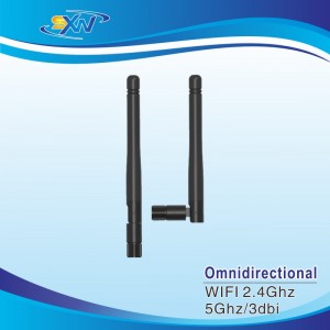 External 802.11 b/g/n WiFi 2400MHz antenna with flexible joint connector