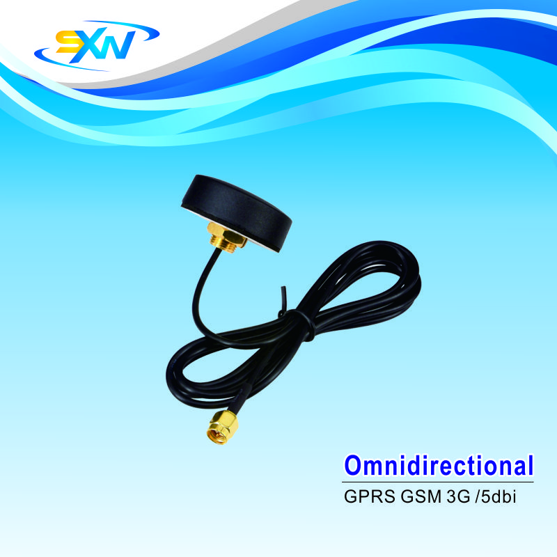 Outdoor waterproof GSM 3G puck external antenna with sma male connector (1)