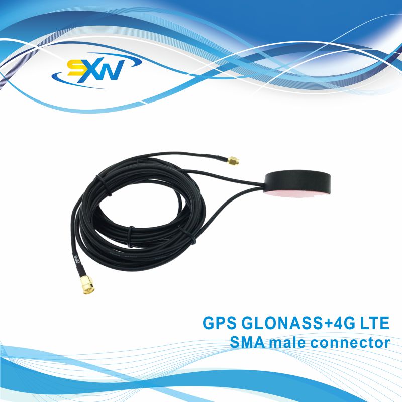 Waterproof magnet base GPS GLONASS + 4G LTE combined antenna (1)