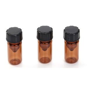 Double chamber micro volume with septum caps high recovery storage glass vial