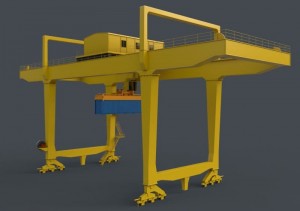 Large Span Rail Mounted Gantry Crane for Heavy Cargo Handling