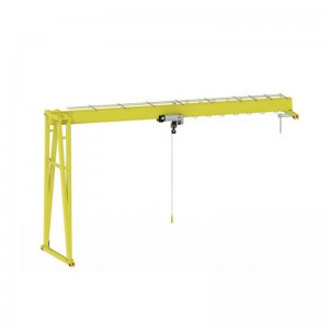 10 Ton Rail Mounted Indoor Use Semi Gantry Crane