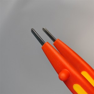 VDE 1000V Insulated Precision Tweezers (with teeth)