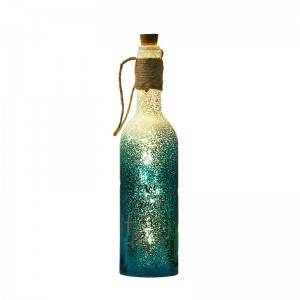 Hotsale decorative glass wine bottles that decorate lamps for the festive