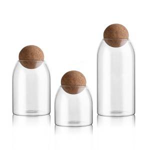 Clear Bottles with Corks to Home Storage