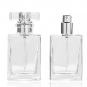 Clear Refillable Perfume Bottle with Spray