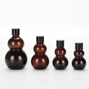 Amber Essentia Glass Bottles with Glass Droppers
