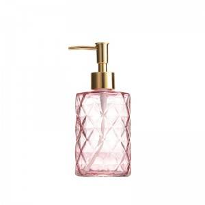 Factory Luxury design sense home gift glass hand sanitizer bottle