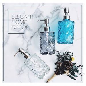 Wholesale Luxury design sense home gift glass hand sanitizer bottle