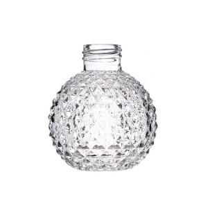 Wholesale Custom Transparent Round Diffuser Aromatherapy Glass Bottles