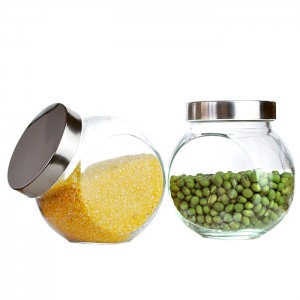 High borosilicate sealed jam Saffron tea storage glass jar
