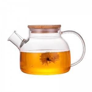 Factory clear custom teapot OEM cheap borosilicate glass teapot