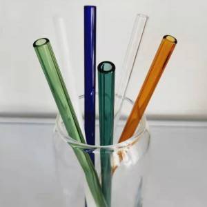 Multi-color Pyrex Glass Straw