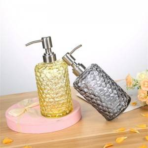 Wholesale Luxury design sense home gift glass hand sanitizer bottle