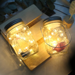 Hot sell outdoor mason jar lights led battery lamp