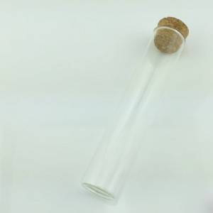 China Mini Bottle With Cork Factory - Straight-sided Tube Vials with Cork Stopper(D30) – Sogood