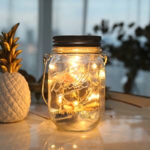 Hot sell outdoor mason jar lights led battery lamp