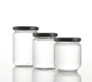 Round Glass Honey Jar Canning Jars for Jam, Honey