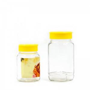 Octagon Glass Honey Jar