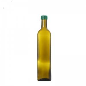 Factory Green brown glass for olive oil bottle