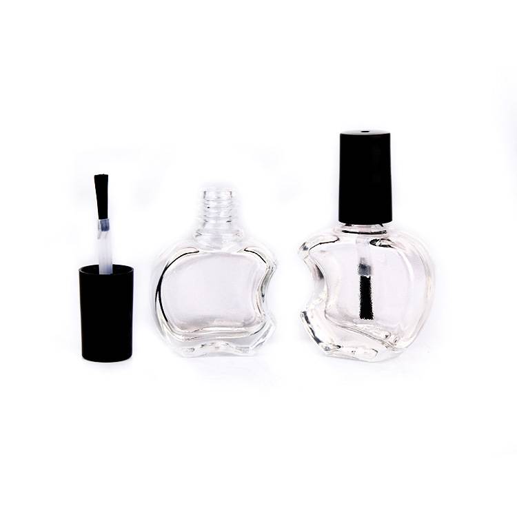 Hot sales with hand gift transparent glass nail oil bottle Featured Image