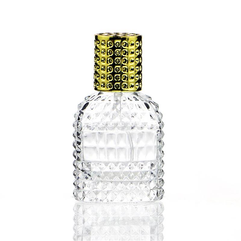 Wholesale Tubular Perfume Bottle Factories - 30/50ML Portable Diamond Glass Spray Perfume Bottle – Sogood