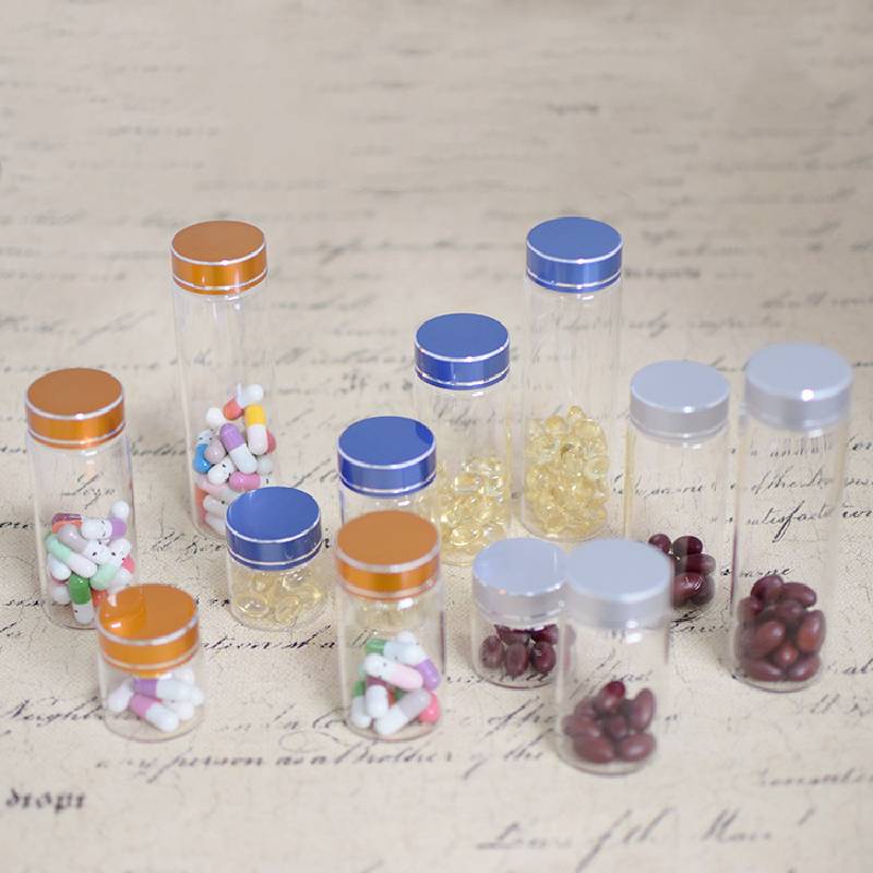 Tube Vials With Brushed Metal Flat Top Screw Cap (D37) Featured Image