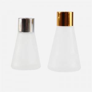 Frosted Conical Aroma Glass Bottle