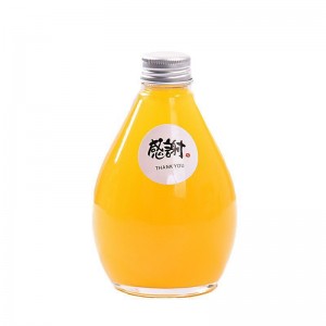 Wholesale Craft Glass Bottle Manufacturers - 100ml 280ml 350ml 500ml Clear Frosted Milk Tea Beverage Glass Bottle  – Sogood