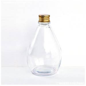 Hotsale Water drop glass beverage bottle