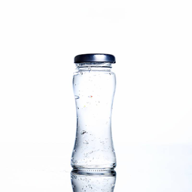 Waist-shaped Glass Jar with silver twist cap Featured Image