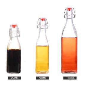 Swing Top Glass Bottle with Plastic Stopper
