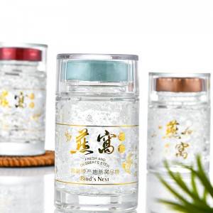 Glass honey jar with lid